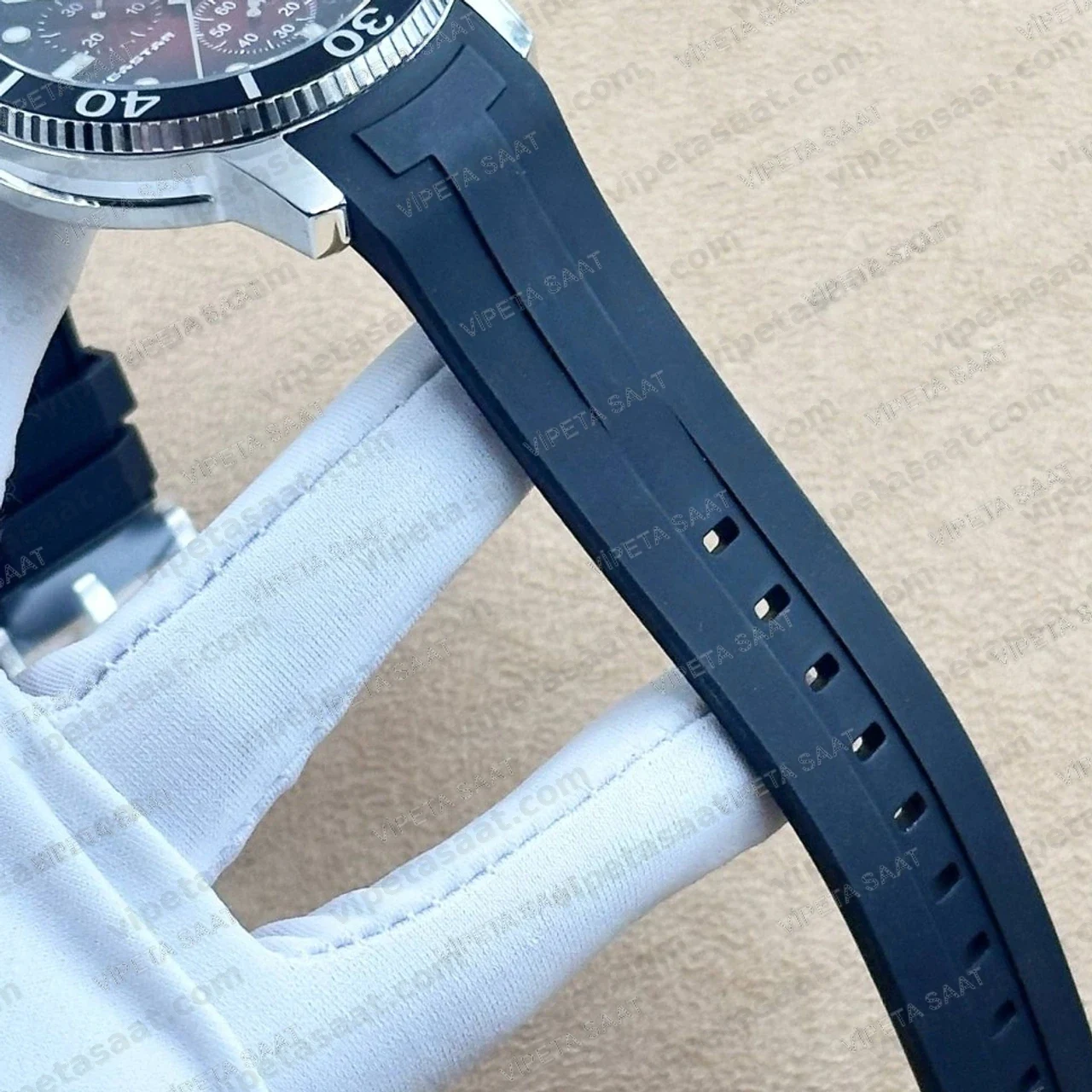 Tissot Seastar 1000 T120.417.17.421.00 Kırmızı Siyah Degrade Kadran Kronograf Siyah Kauçuk Super Clone ETA Saat - Görsel 6