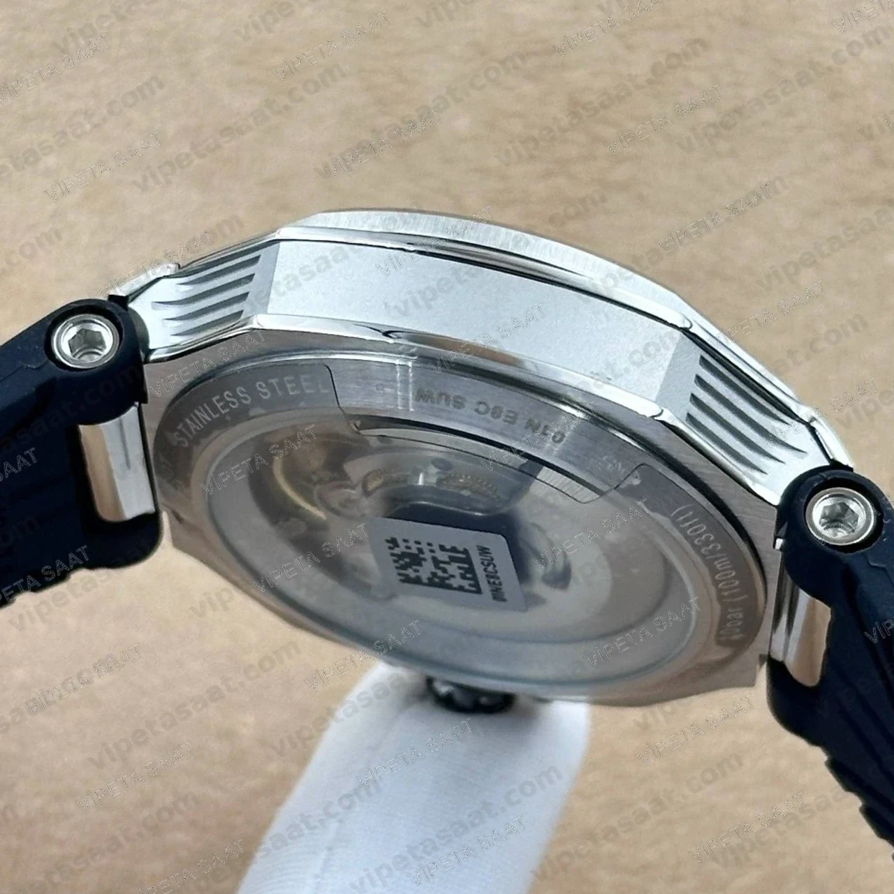 Tissot T-Race Powermatic 80 T141.807.17.051.00 Siyah Kadran Çelik Bezel Siyah Kauçuk Otomatik Super Clone ETA Saat Detay Görsel 3