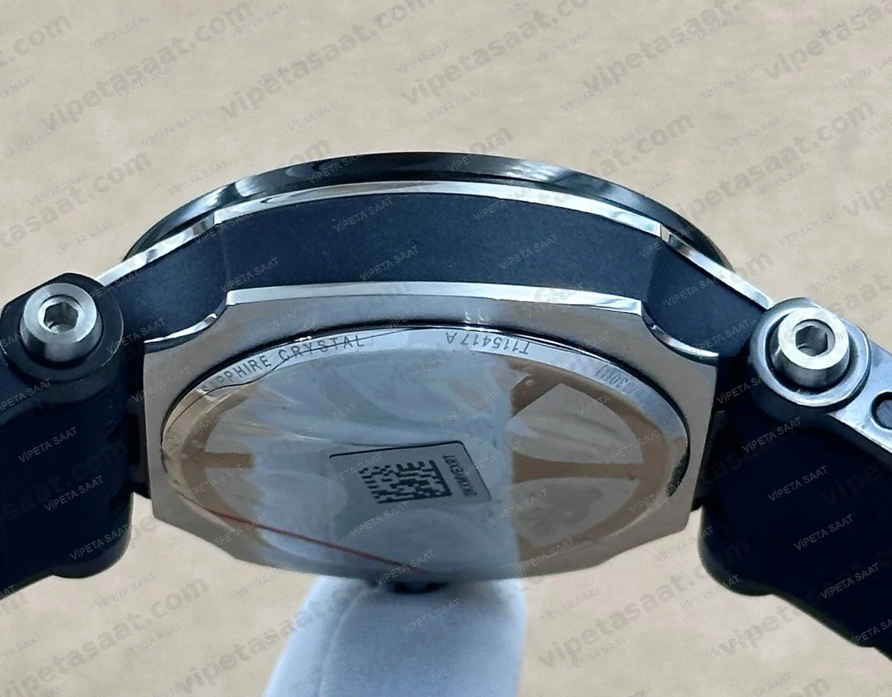 Tissot T-Race T115.417.27.061.00 Antrasit Gri Kadran Siyah Bezel Kronograf Siyah Kauçuk Super — Kasa Profili ve Kurma Kolu