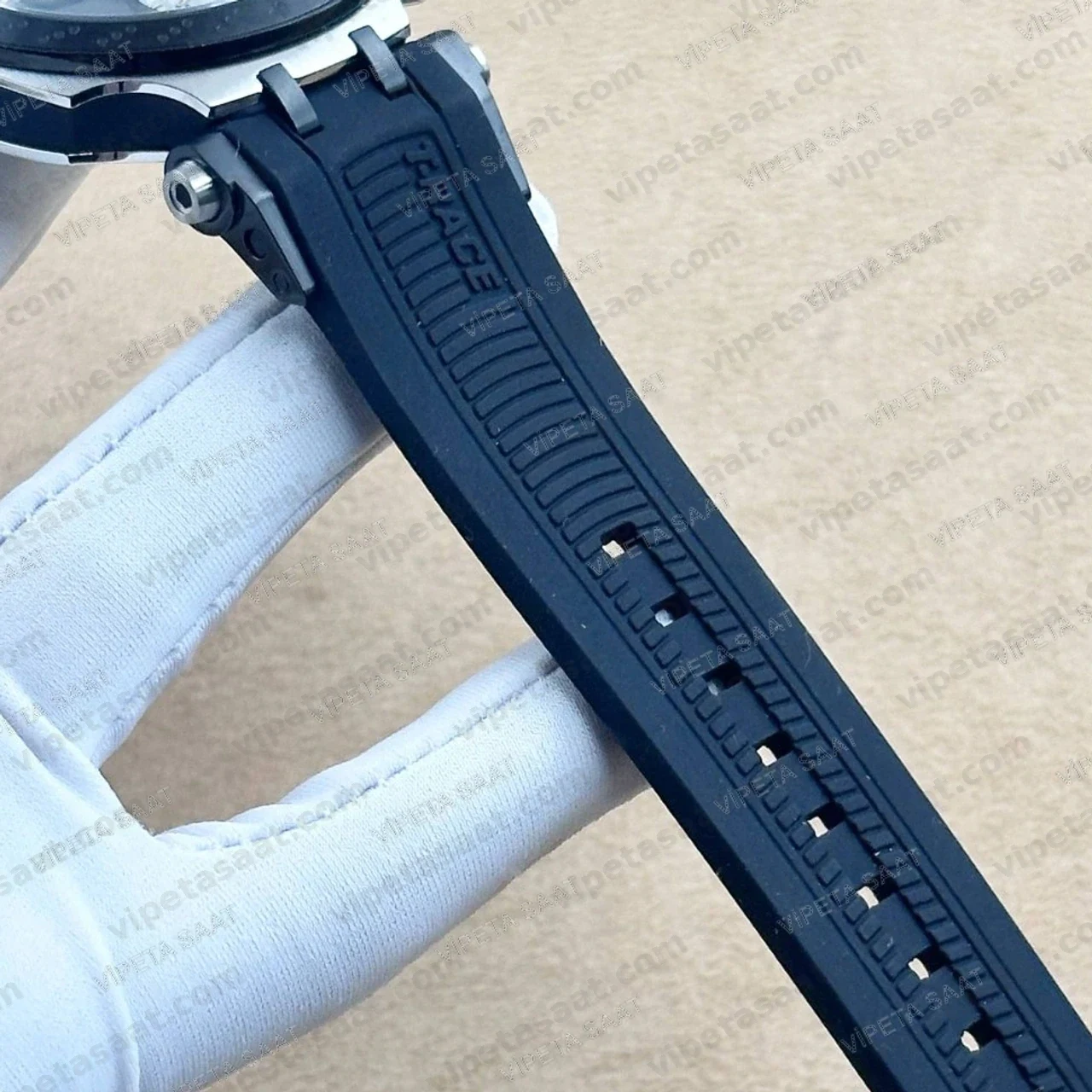Tissot T-Race T115.417.27.061.00 Antrasit Gri Kadran Siyah Bezel Kronograf Siyah Kauçuk Super — Bilezik ve Klips İşçiliği