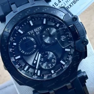 Tissot T-Race T115.417.37.061.03 Full Siyah PVD Kronograf Siyah Kauçuk Super Clone ETA Saat