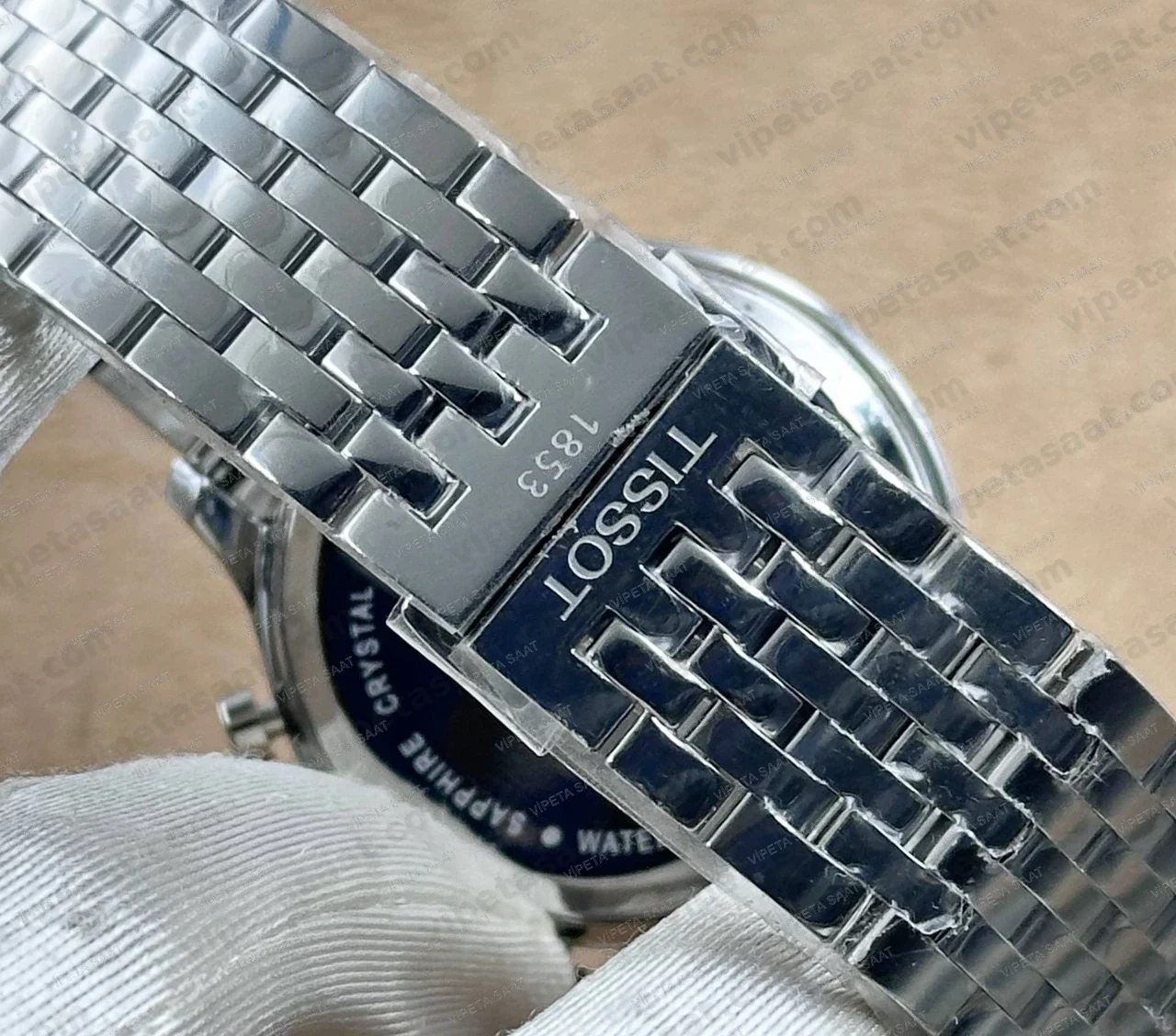 Tissot Tradition Chronograph T063.617.11.047.00 Lacivert Mavi Kadran Çelik Bilezik Super Clone — Makro İndeks ve Safir Cam